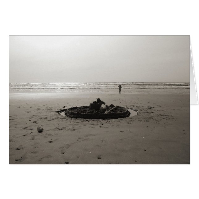 Lonely Sandcastle message template (Front Horizontal)