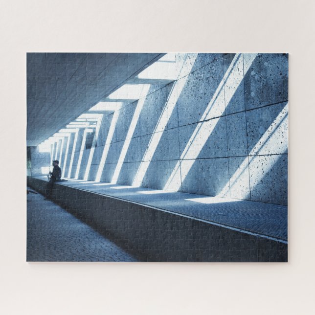 Lonely Saxophone Player - 16x20 - 520 pcs Jigsaw Puzzle (Horizontal)