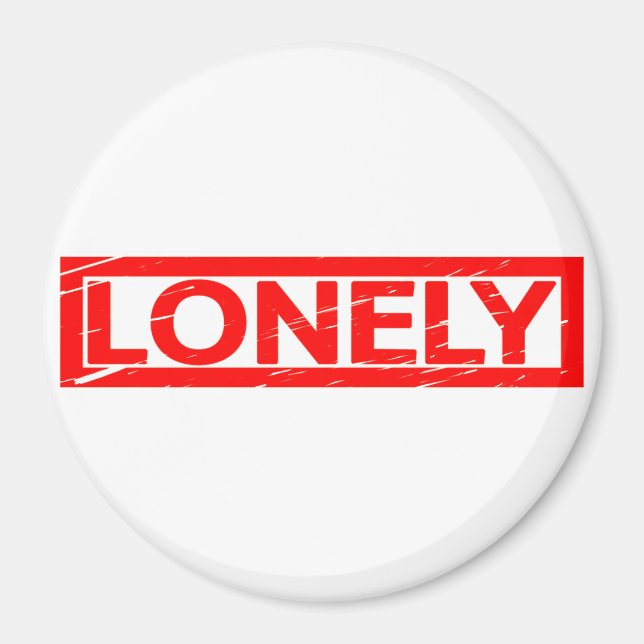 Lonely Stamp Magnet (Front)