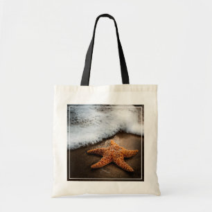 Lonely Starfish On The Beach Tote Bag