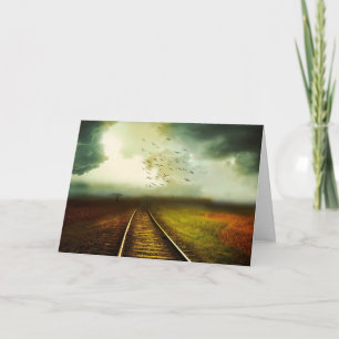 LONELY TRACK BLANK ALL-OCCASION CARD