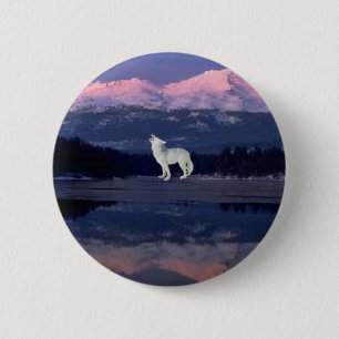 Lonely Wolf 2 Inch Round Button
