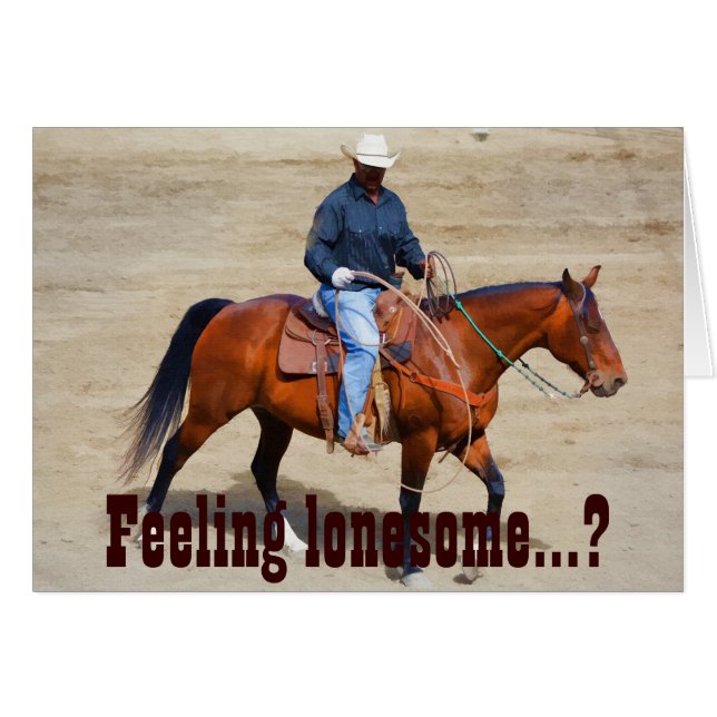 Lonesome Cowboy et son cheval (Devant horizontal)