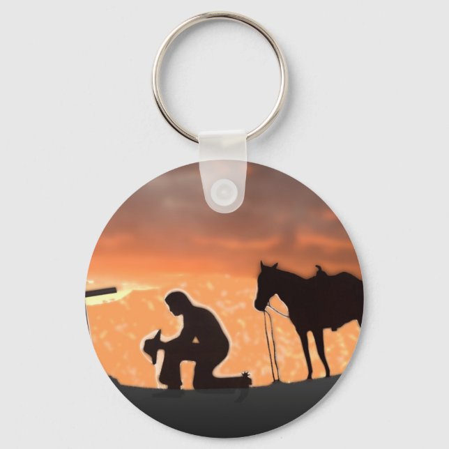 Lonesome Cowboy Keychain (Front)