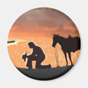 Lonesome Cowboy Magnet