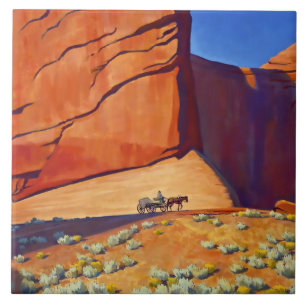 “Lonesome Journey” Western Art by Maynard Dixon Tile