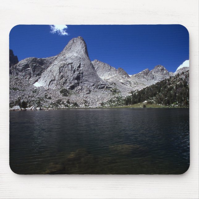 Lonesome Lake and Peaks Mousepad (Front)