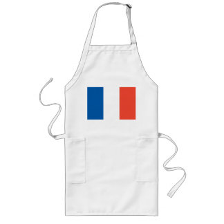 Long apron with French flag