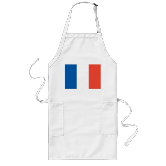 Long apron with French flag (Front)