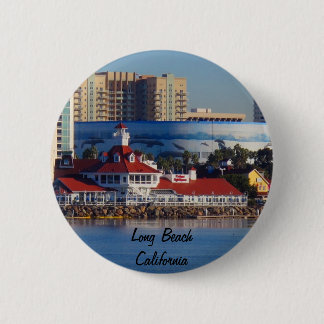 Long Beach California 2 Inch Round Button