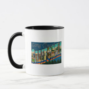 Long Beach, California - Large Letter Scenes Mug