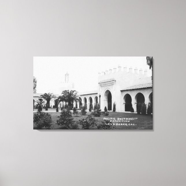 Long Beach, California Pacific SW Expo Bldg. Canvas Print (Front)