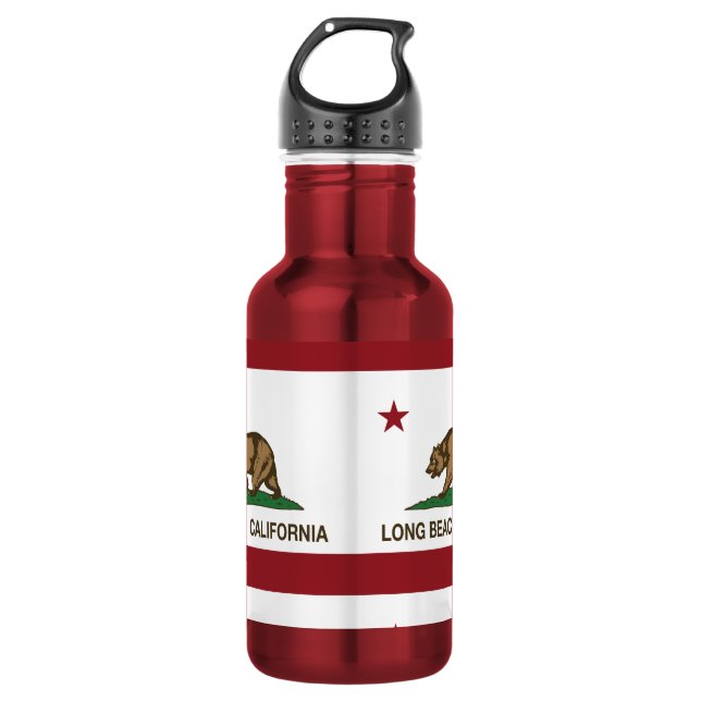 Long Beach California Republic Flag 532 Ml Water Bottle (Front)