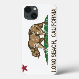 Long Beach California Republic Flag iPhone 13 Case