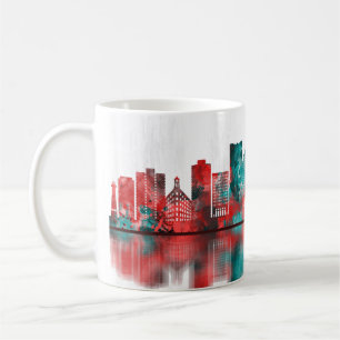 Long Beach California Skyline Coffee Mug