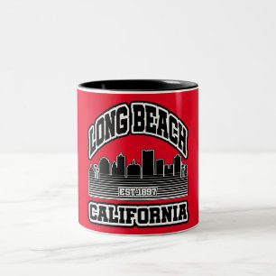 Long Beach,California Two-Tone Coffee Mug