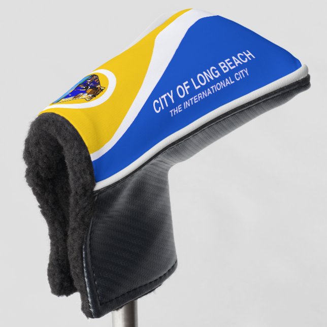 Long Beach city flag Golf Head Cover (3/4 Front)
