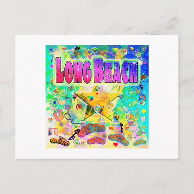 Long Beach Epoch Hour Holiday Postcard (Front)