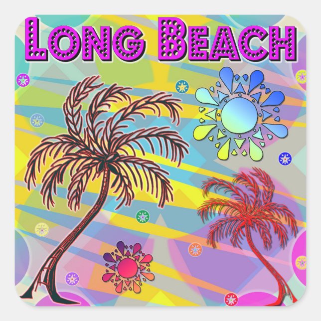 Long Beach Happy and Hope Sticker (Front)
