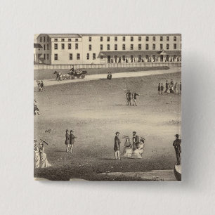 Long Beach House, Long Beach, NJ 2 Inch Square Button