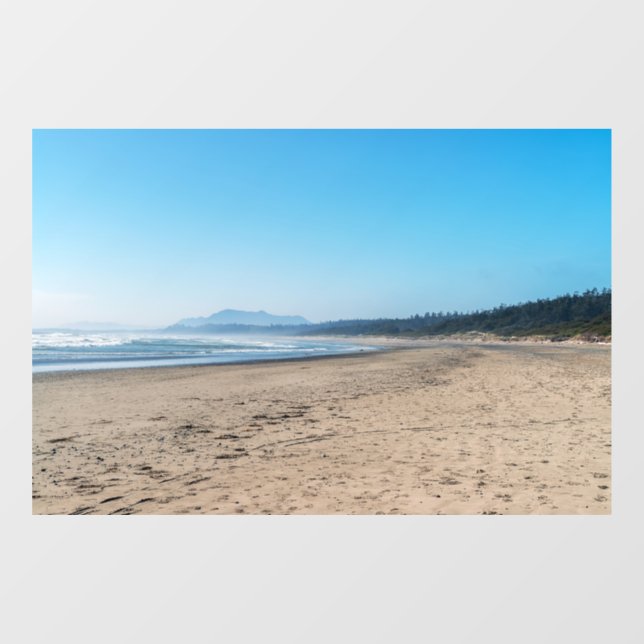 Long Beach in Tofino - BC, Canada Window Cling (Sheet)