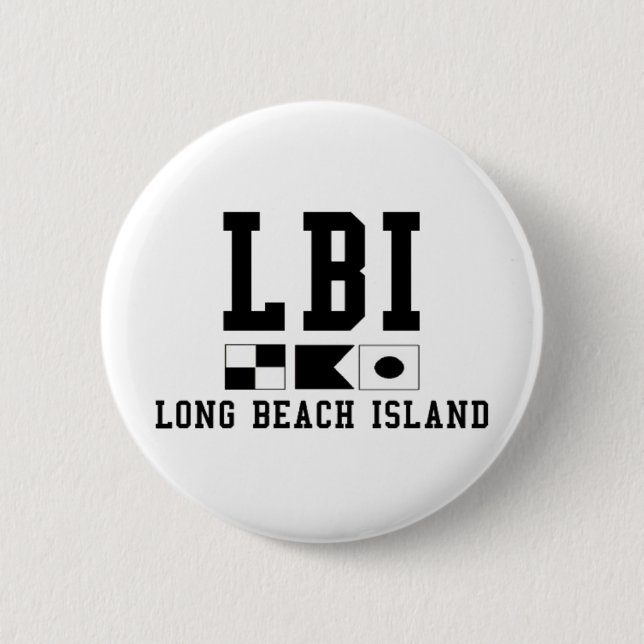 Long Beach Island 2 Inch Round Button (Front)
