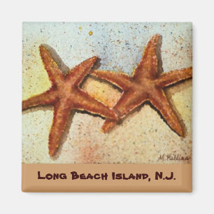 Long Beach Island, N.J., aimant souvenir étoile de