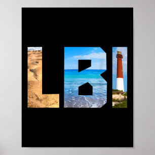 Long Beach Island New Jersey Lbi Vintage _1 Poster