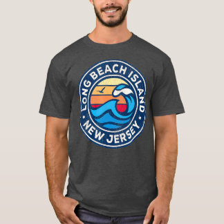 Long Beach Island New Jersey NJ Vintage Nautical T-Shirt