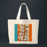 Long Beach Island NJ Tote Bag<br><div class="desc">Colourful, fun retro postcard map of Long Beach Island, New Jersey repurposed on a large beach tote! Purchase as is or customize / personalize the back.</div>