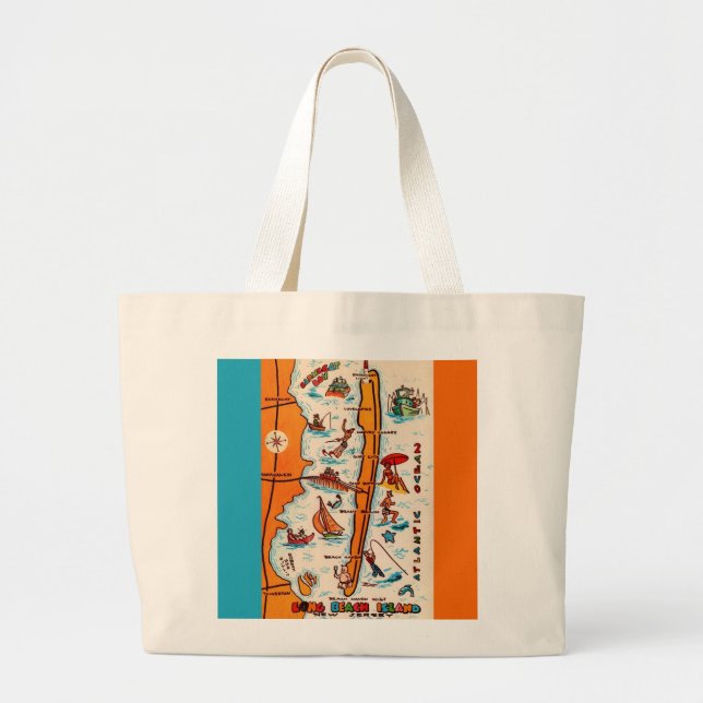 Long Beach Island NJ Tote Bag (Front)
