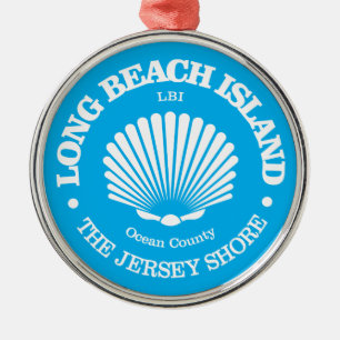 Long Beach Island (seashell) Metal Ornament