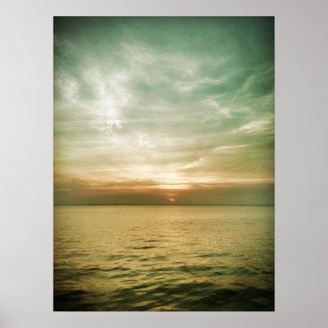 Long Beach Island Sunset Poster (Front)