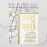 Long Beach Love Locator | Wedding Save the Date
