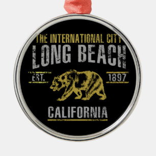 Long Beach Metal Ornament