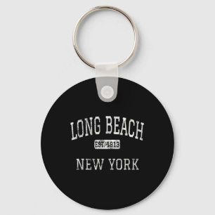 Long Beach New York Ny Vintage  Keychain