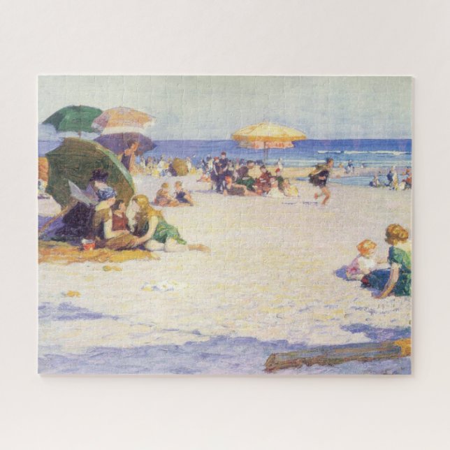 Long Beach (New York State) (by E.H. Potthast) Jigsaw Puzzle (Horizontal)