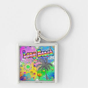 Long Beach Quadro Seasons Keychain