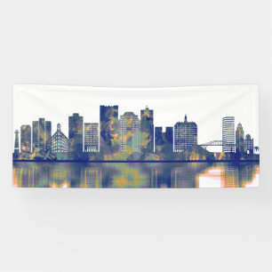 Long Beach Skyline Banner