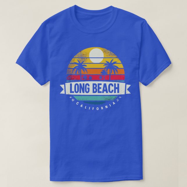 Long Beach South Central Los Angeles California T-Shirt (Design Front)