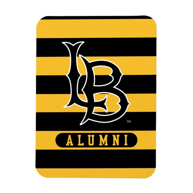 Long Beach State Alumni Stripes Magnet (Vertical)