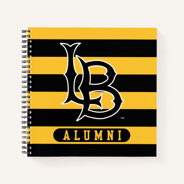 Long Beach State Alumni Stripes Notebook (Front)