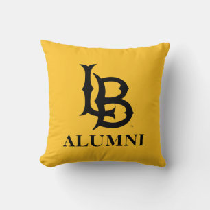 Long Beach State Alumni Throw Pillow