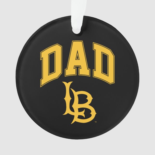 Long Beach State Dad Ornament (Front)