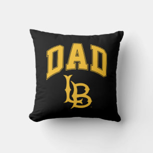 Long Beach State Dad Throw Pillow