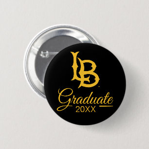 Long Beach State Logo Graduation 2 Inch Round Button