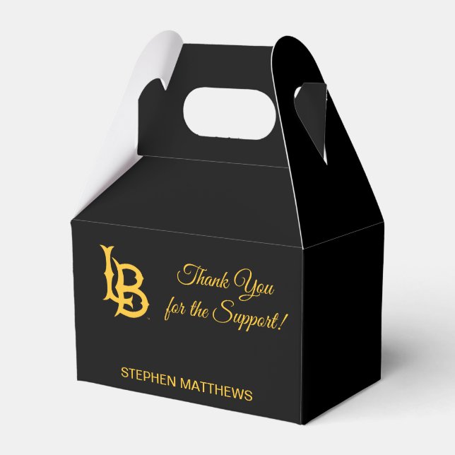 Long Beach State Logo Graduation Favor Box (Front Side)
