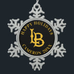 Long Beach State Logo Snowflake Pewter Christmas Ornament<br><div class="desc">Check out these California State University Long Beach designs! Show off your California State Pride with these new University products. These make the perfect gifts for the Long Beach student, alumni, family, friend or fan in your life. All of these Zazzle products are customizable with your name, class year, or...</div>