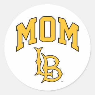 Long Beach State Mom Classic Round Sticker