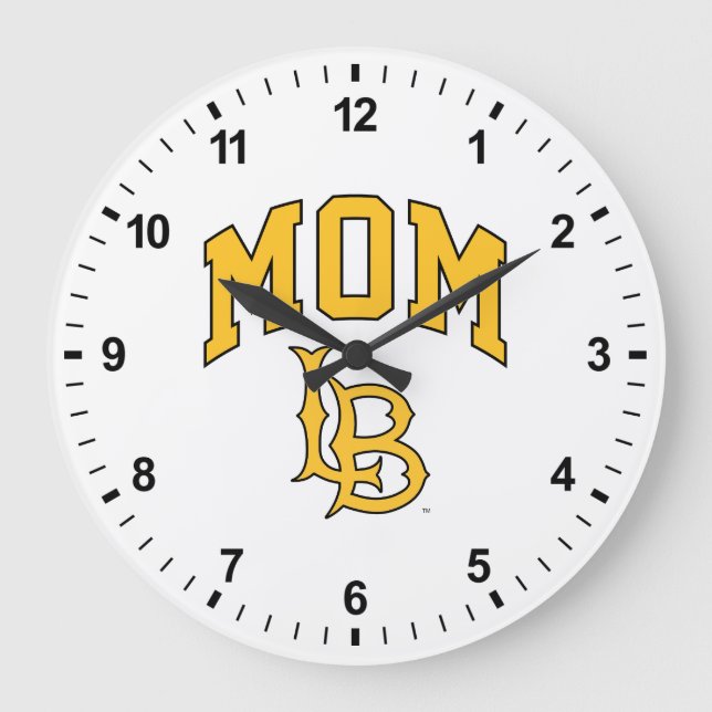Long Beach State Mom Large Clock (Front)